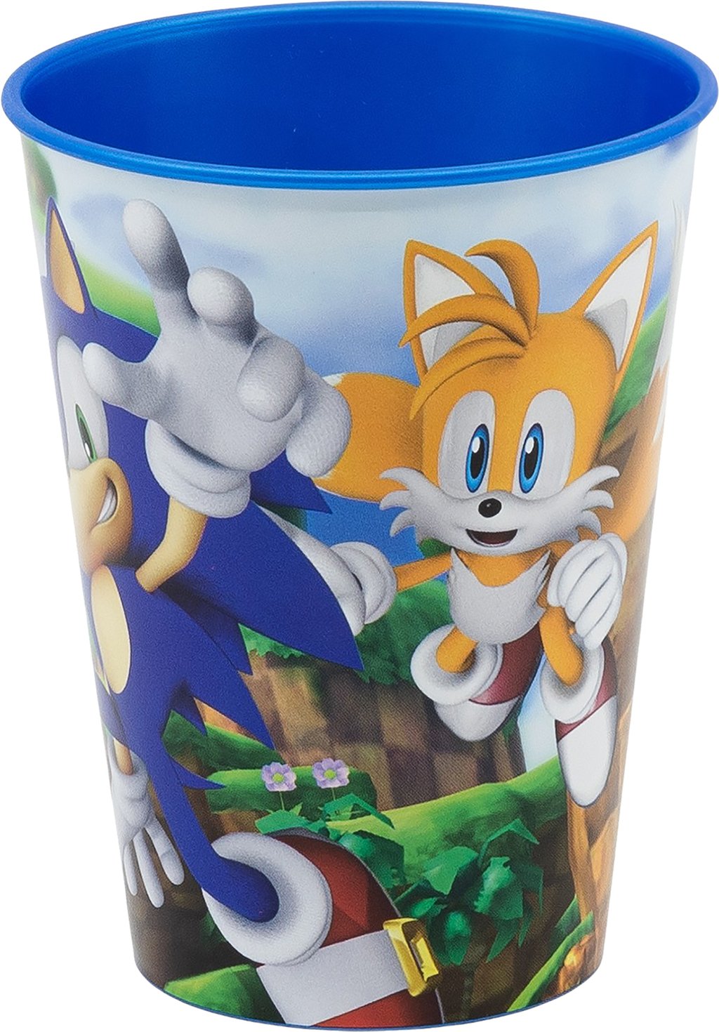 STOR Bicchiere in Plastica per Bambini con grafica di Sega Sonic da 260 ml