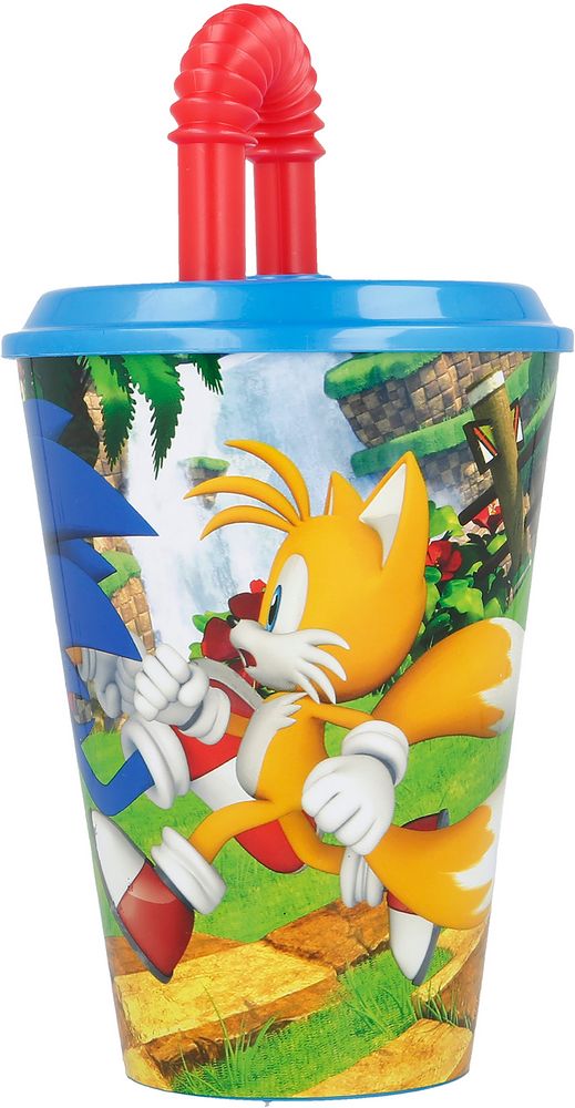 Bicchiere in plastica Sega Sonic per bambini da 430 ml