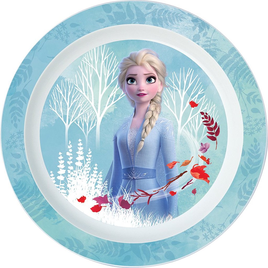 STOR Piatto Piano Originale Disney Frozen per bambini con un design ergonomico