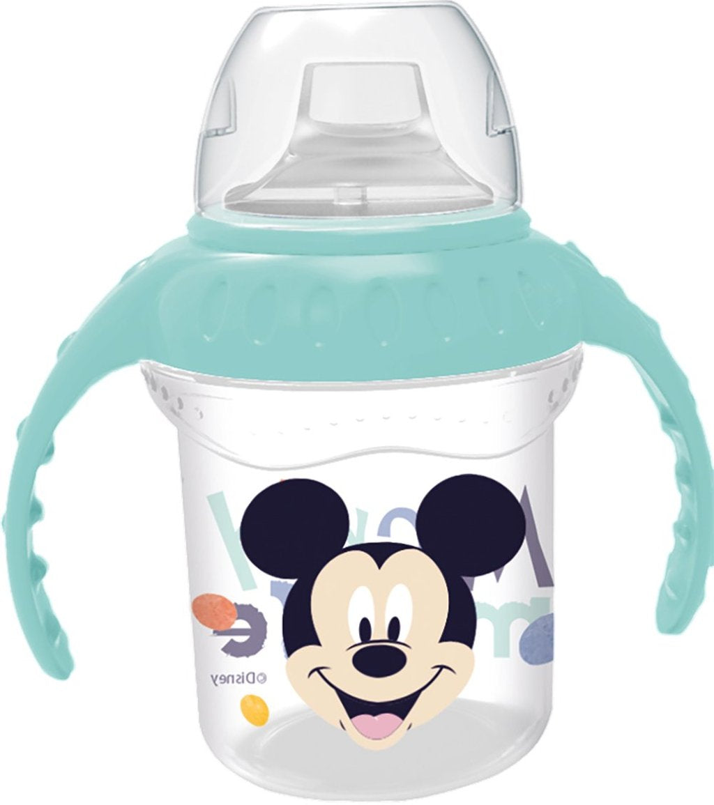 STOR Tazza da Viaggio Originale Disney Mickey in plastica da 270 ML con manici