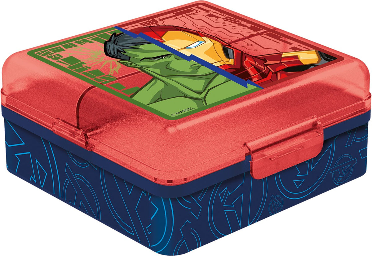 Tataway Sandwich Box Avengers Con Scomparti Per Merenda E Pranzo