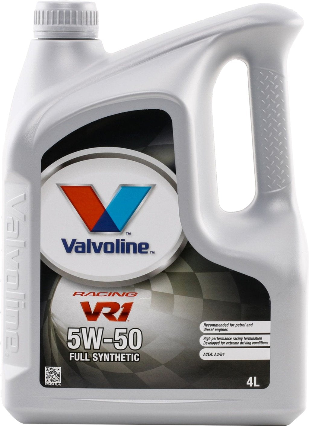 VALVOLINE Olio Motore VR1 RACING 5W-50 4L Lubrificante Auto Sintetico di alta