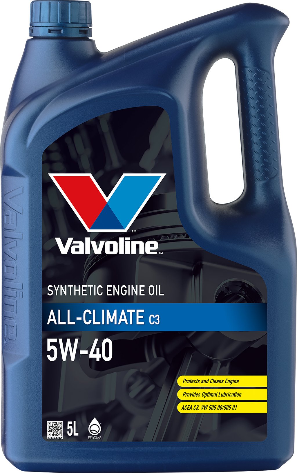 VALVOLINE Olio Lubrificante Motore All-Climate C3 5W-40 5L Auto Sintetico