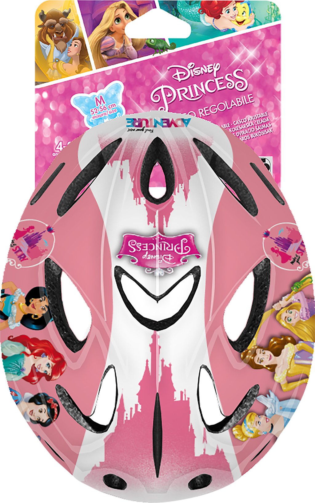 Casco Kid Disney Principesse da bicicletta per bambina. Misura 52-56 cm (4-8 anni)