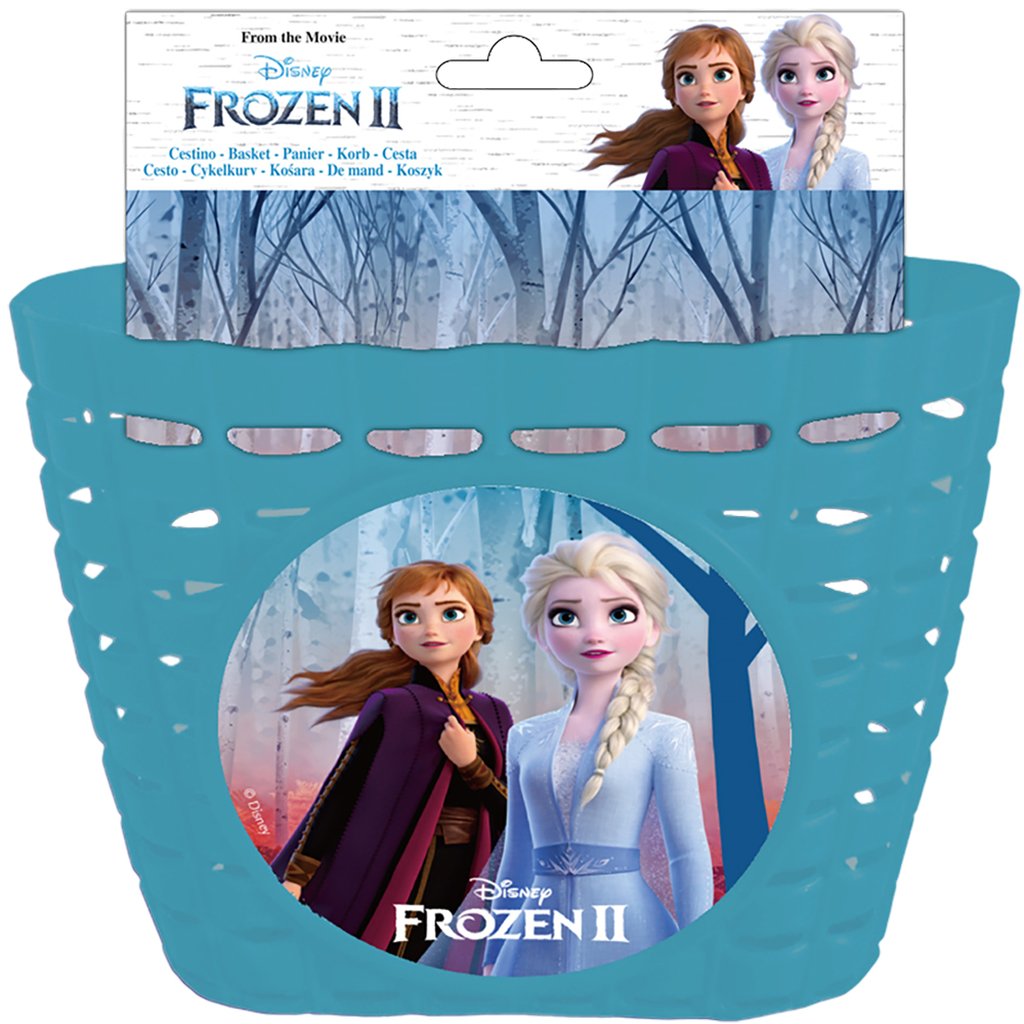 TATAWAY Cestino Disney Frozen per bicicletta da bambina, in palstica di colore