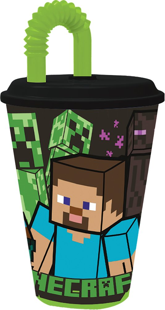 Bicchiere in plastica Mojang Minecraft per bambini da 430 ml