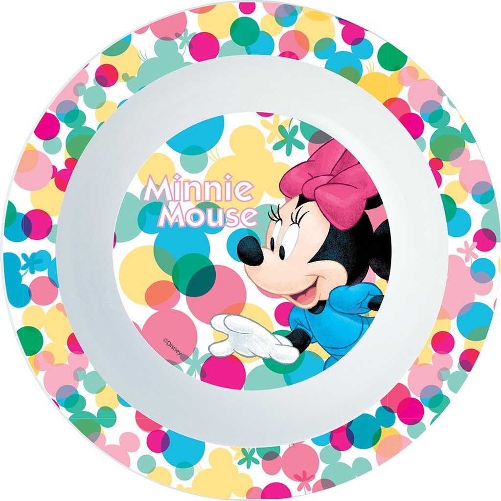 STOR Ciotola Disney Minnie in plastica alimentare per bambini piccoli, adatta