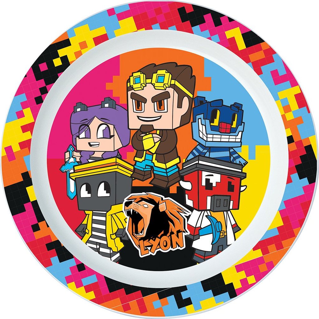 STOR Piatto Piano Originale Lyon in plastica alimentare per bambini, adatto