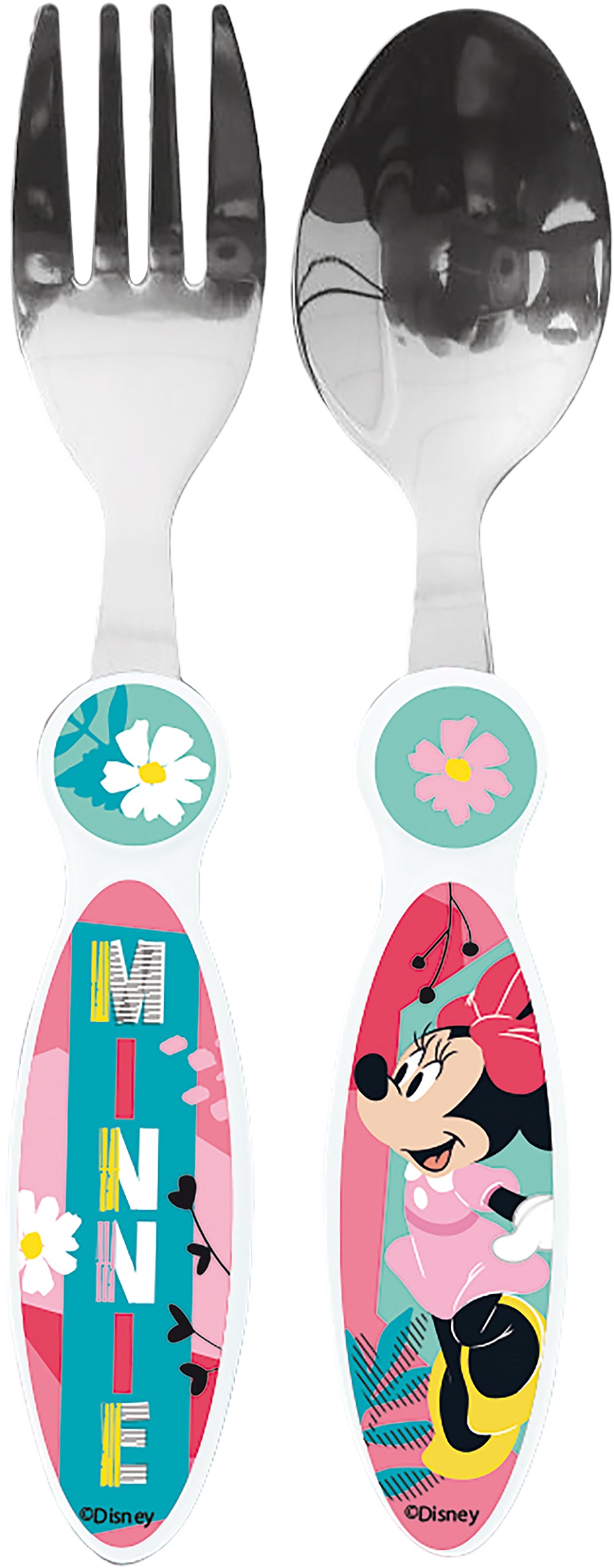 Set 2 Posate in metallo per Bambini Disney Minnie