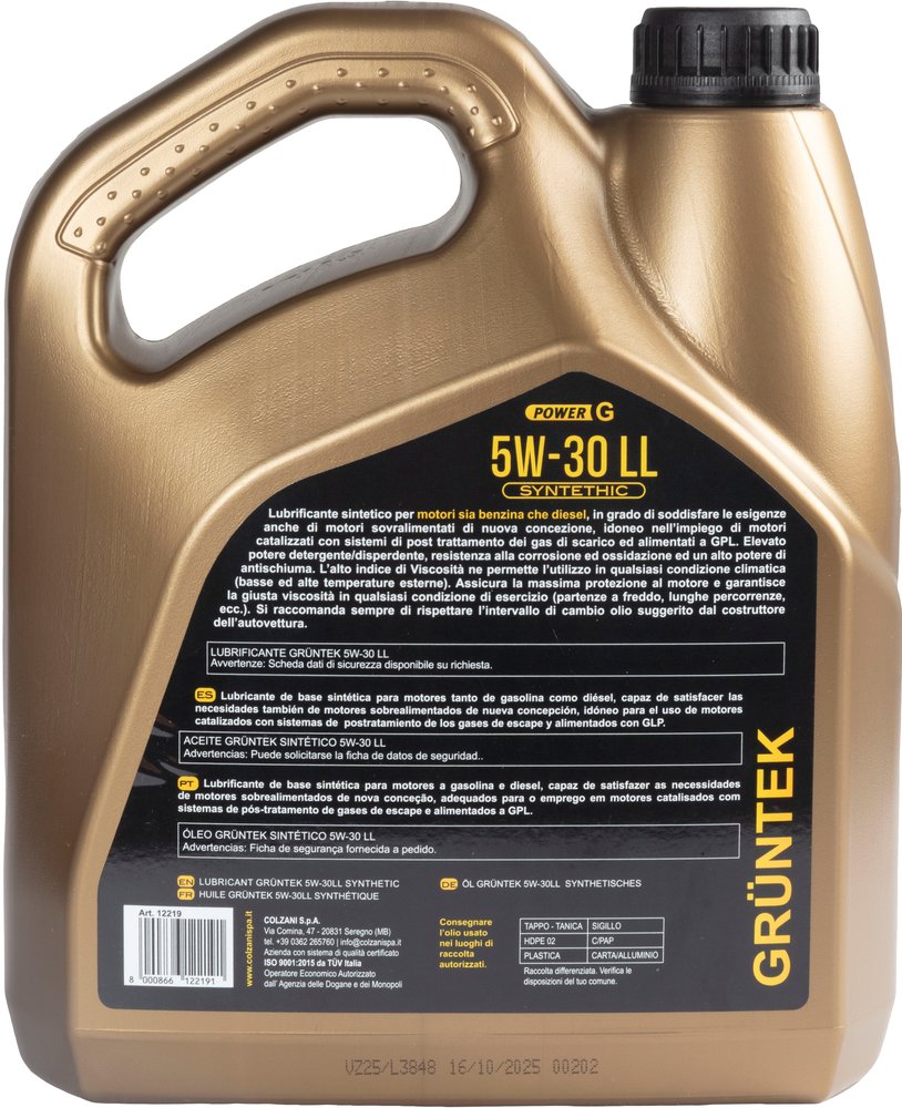 OLIO GRUNTEK 5W30 LL C3 4LT