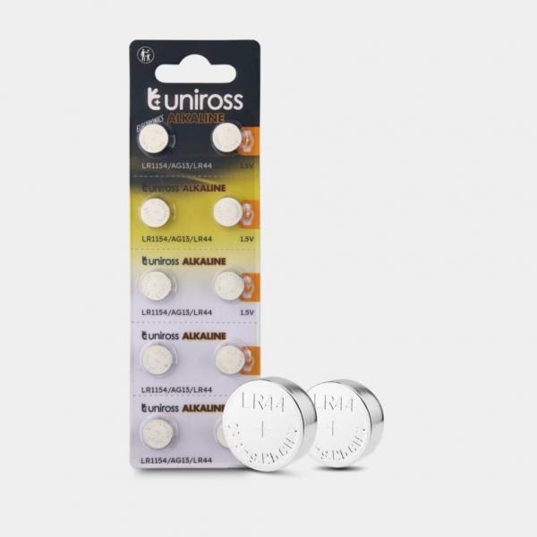 PILE A BOTTONE X ALLARMI E TORCE LR44 BLLS 10PZ