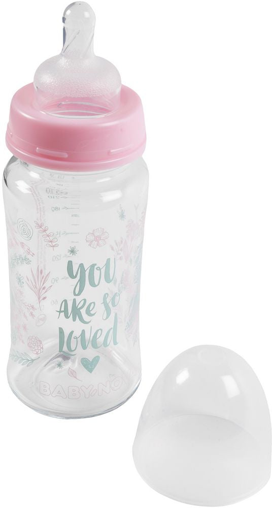 Biberon Poupy in vetro puro e naturale per neonati da 230 ml