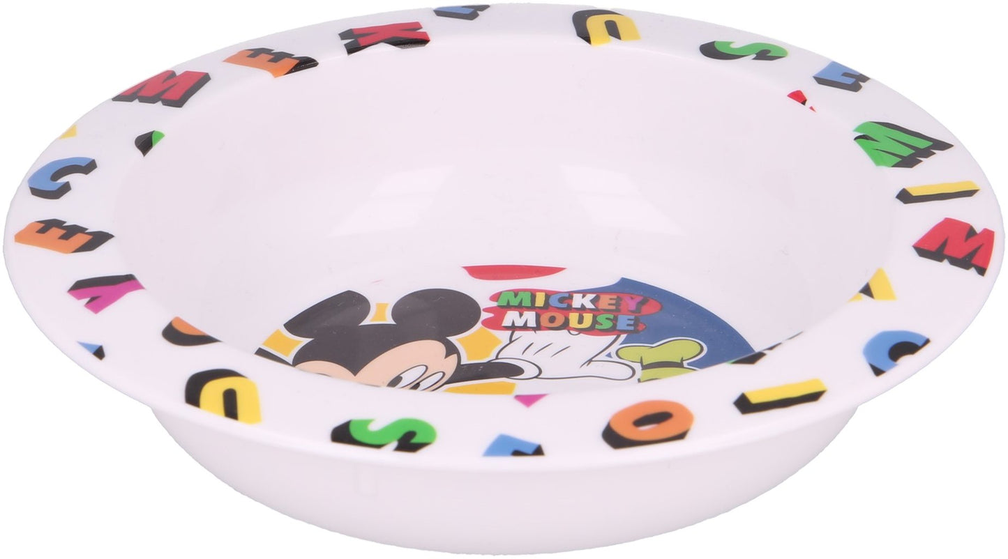 STOR Ciotola colorata in plastica microwave Mickey Mouse Disney Topolino