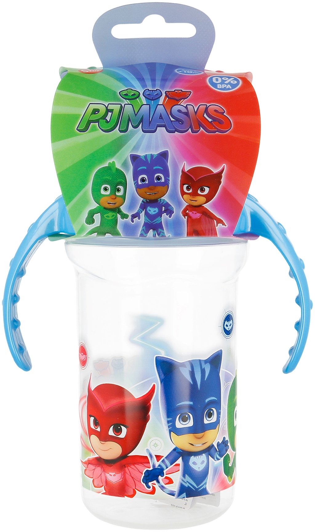 STOR Bicchiere da viaggio Pj Masks 330 ml per bambini Disney Scuola Pratico