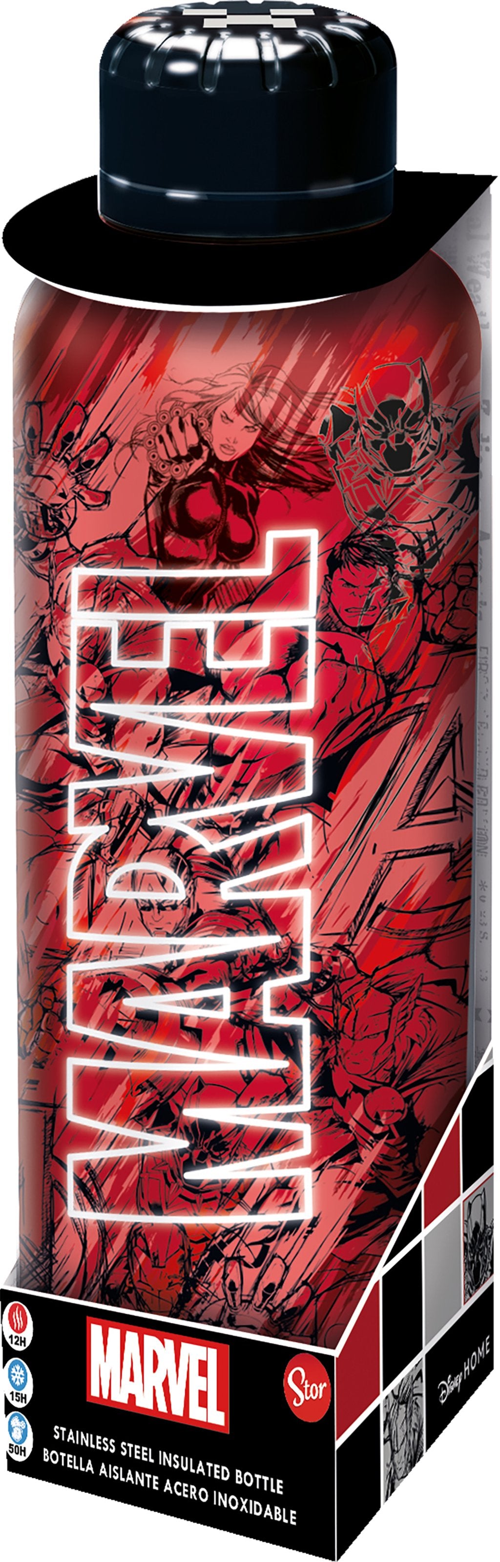 STOR Borraccia Bambino Marvel 515ml Acciaio inossidabile Lavabile Bambini