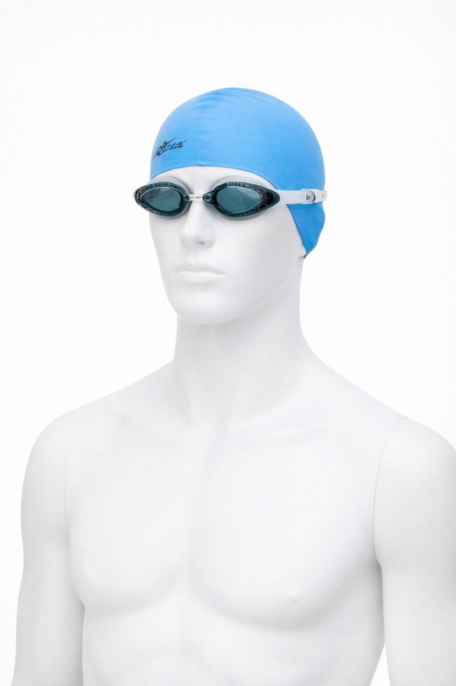 Kit Nuoto Completo con Cuffia in Silicone e Occhialini da Piscina