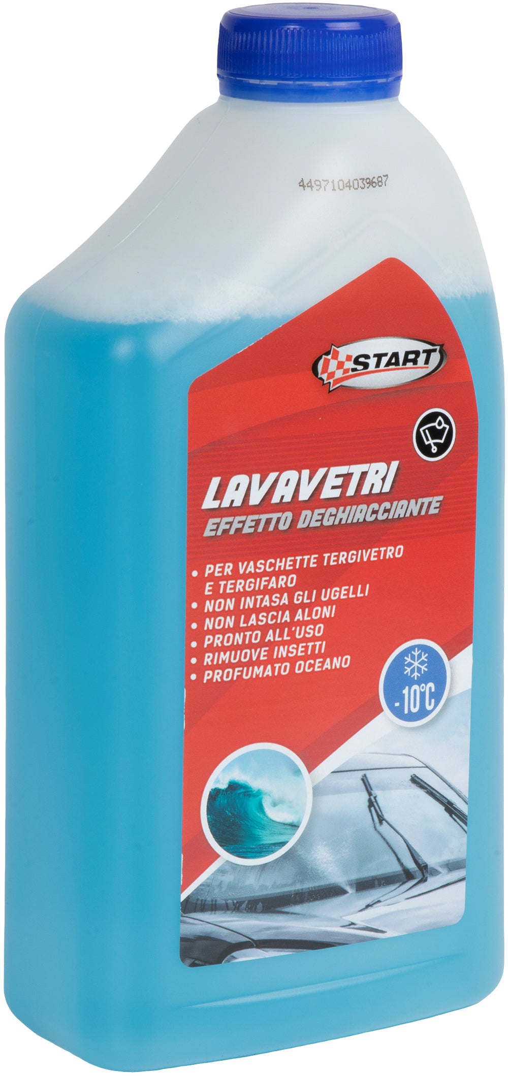 Lavavetri Deghiacciante -10 1L Ocean Pronto all'uso