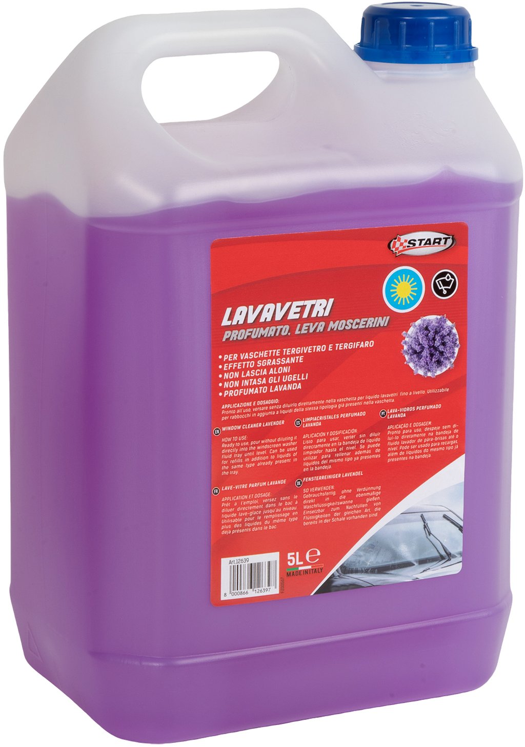 START Lavavetri Pronto Uso Lavanda 5L Sgrassante con Profumazione Originale