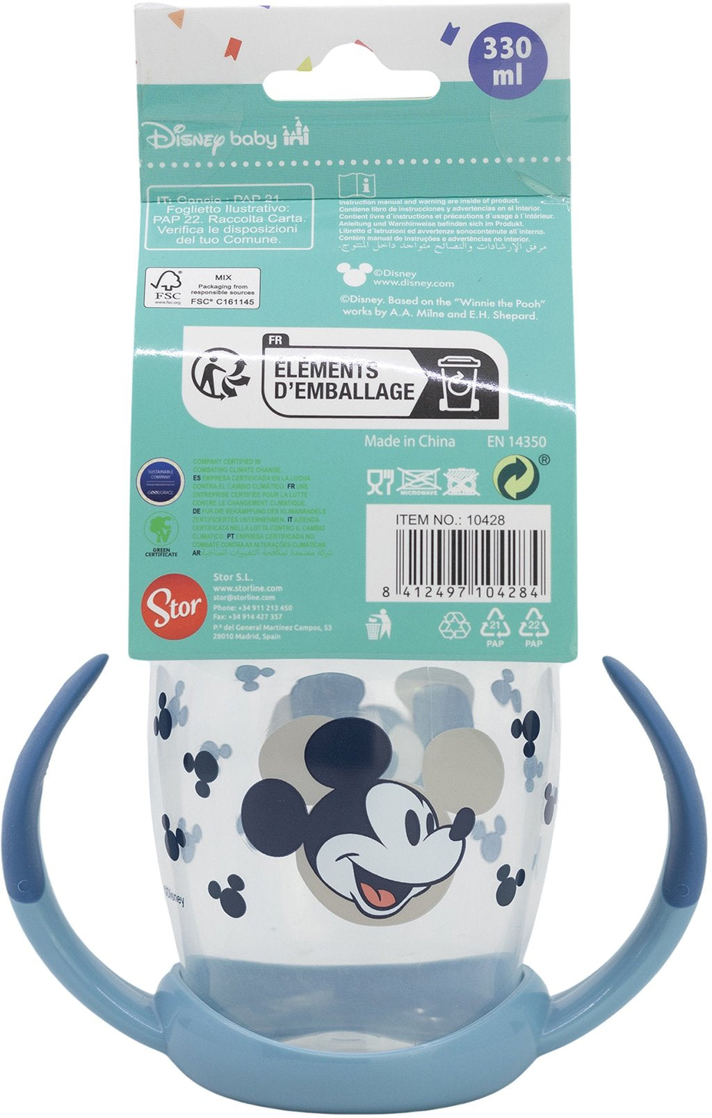 STOR Tazza Fancy Mickey Mouse da viaggio 270 ML Accessorio Originale