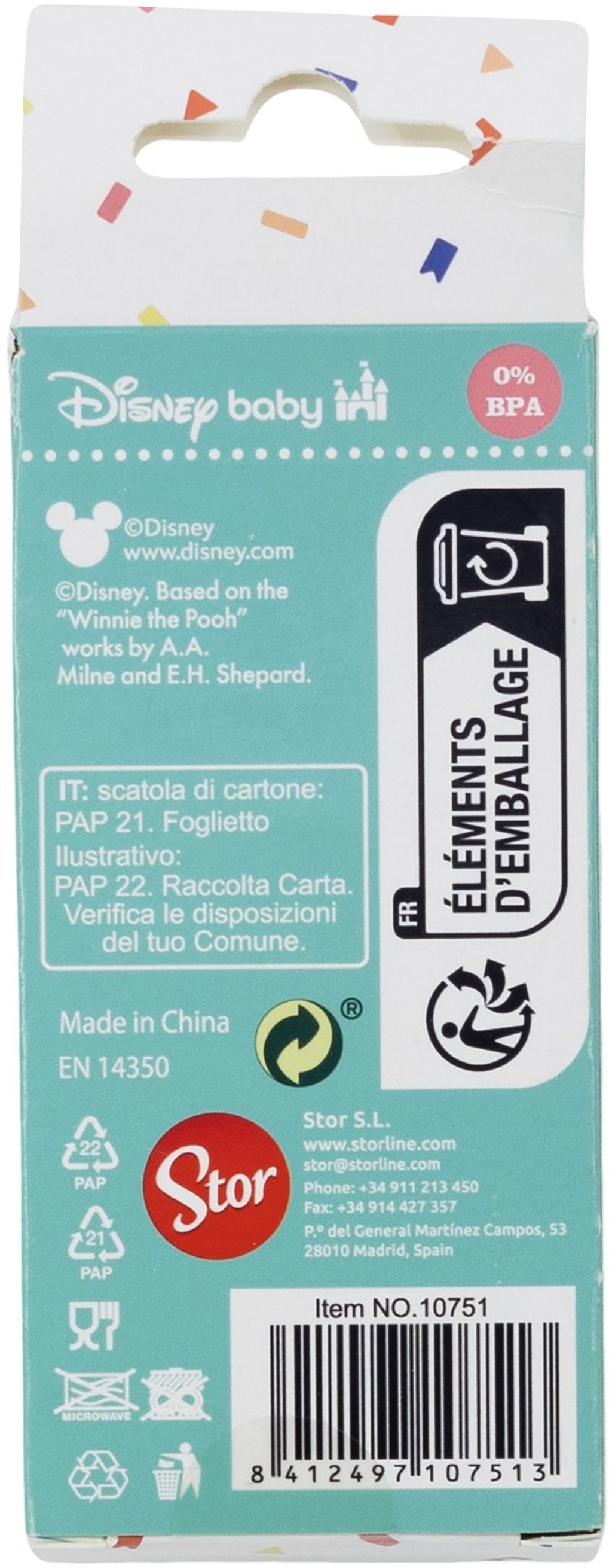 TATAWAY Ciuccio Frutta Bambini Disney Minnie in plastica senza BPA Topolino