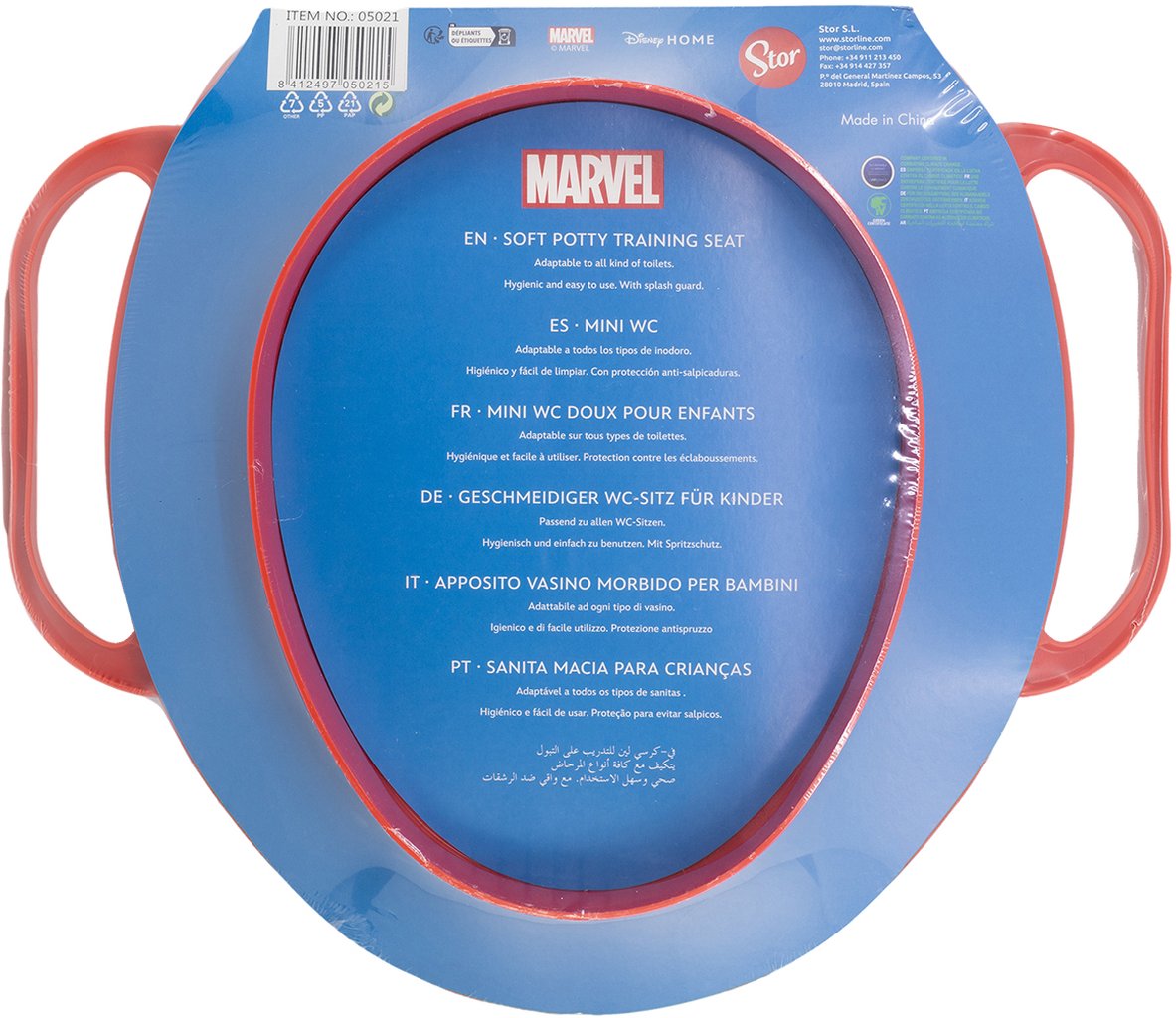 STOR Riduttore Wc Bambini Marvel Avenger in plastica imbottito Avengers