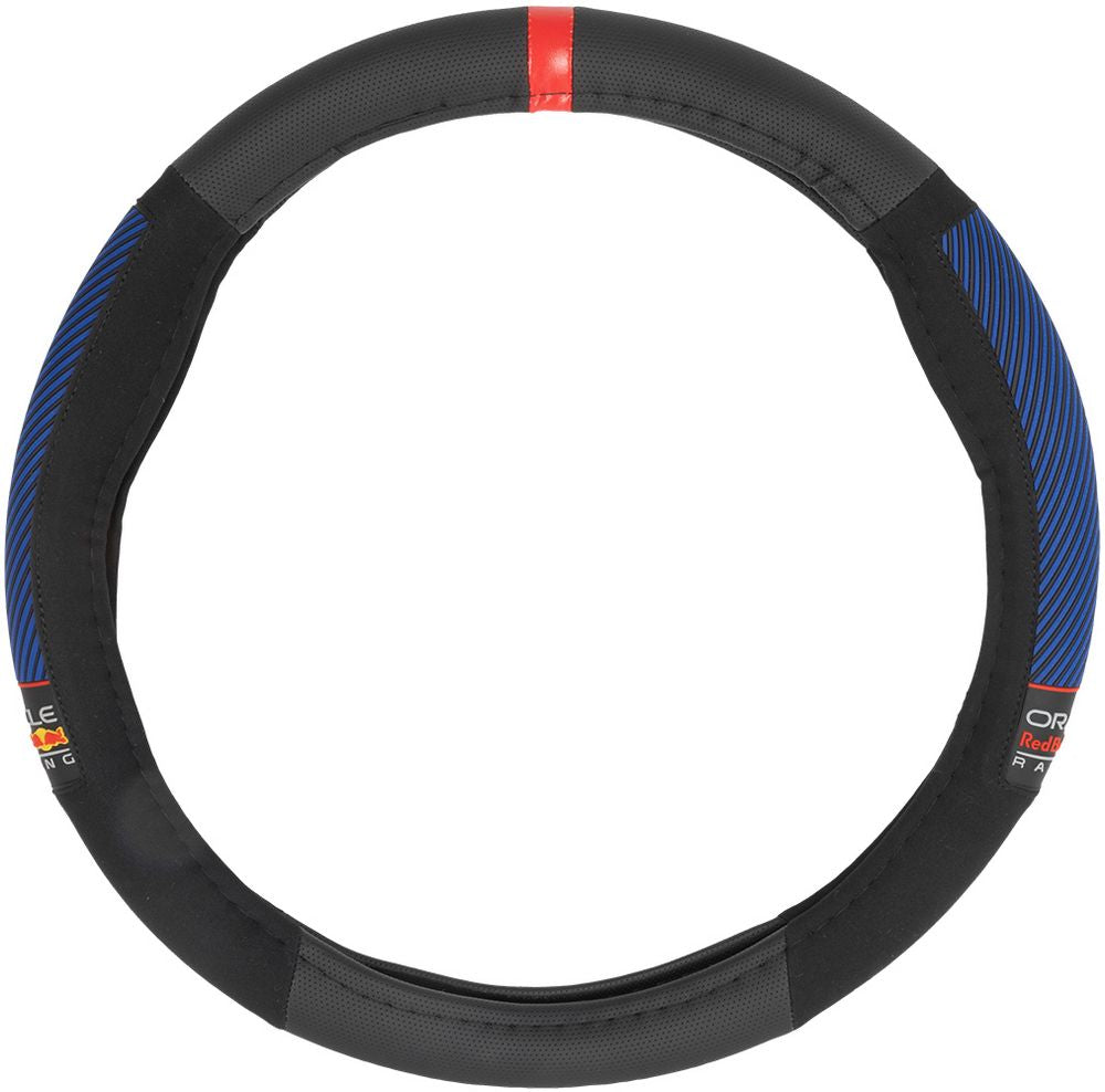 Coprivolante per auto Blended Lines Nero/Rosso