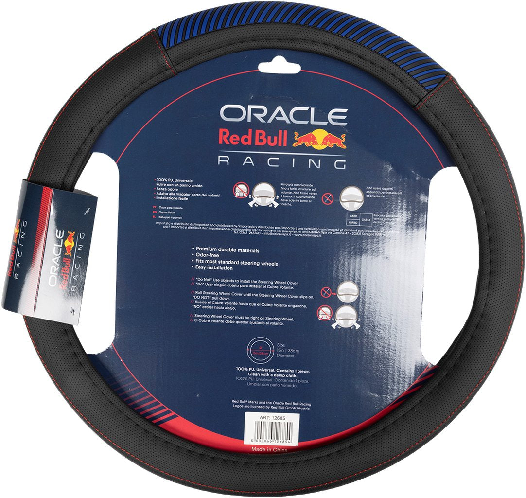 RED BULL RACING Coprivolante antiscivolo Blended Lines Nero/Rosso