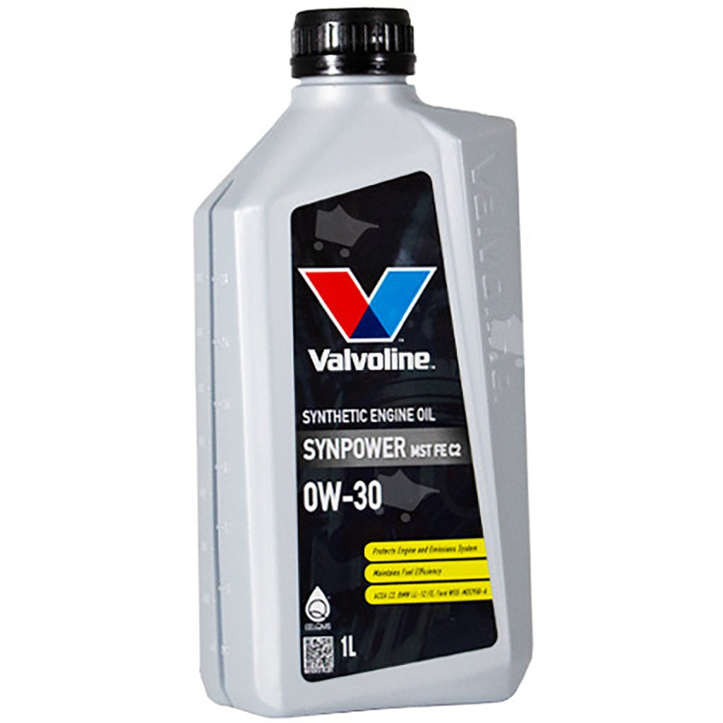 VALVOLINE Olio Lubrificante Motore Sintetico SynPower MST FE C2 0W30 1 Litro