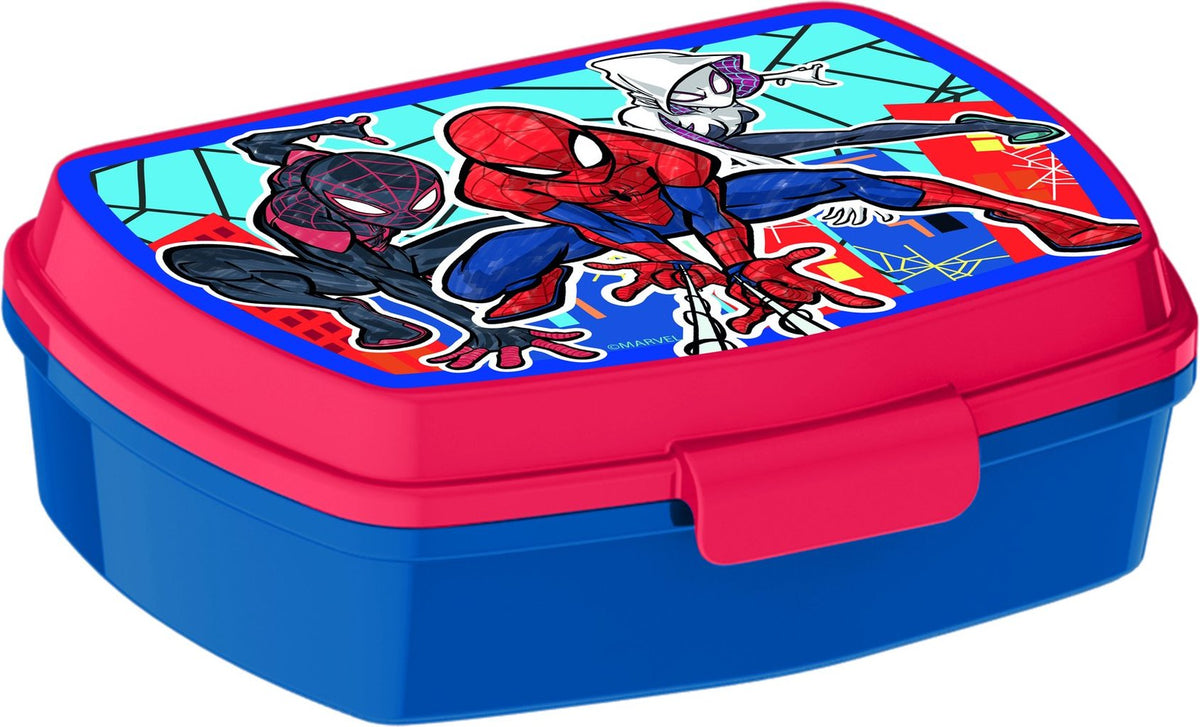 Tataway Sandwich Box Spiderman Porta Pranzo Pratico per Bambini