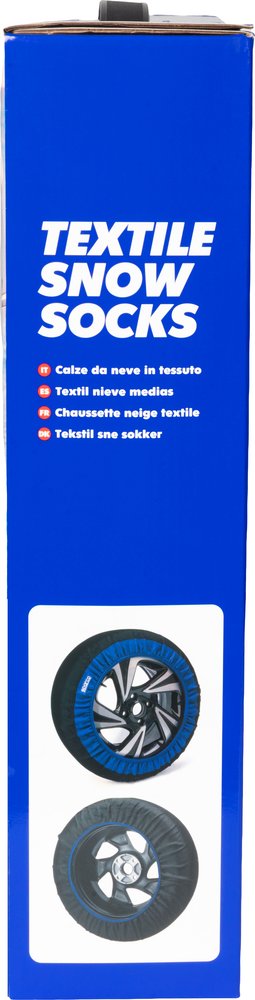 Sparco Set di 2 Calze da Neve in Tessuto Nere Silenziose - Taglia S
