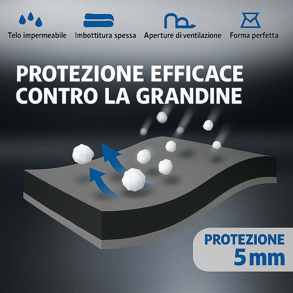 GEV Telo Antigrandine Completo SUV L Protezione Totale 5 mm