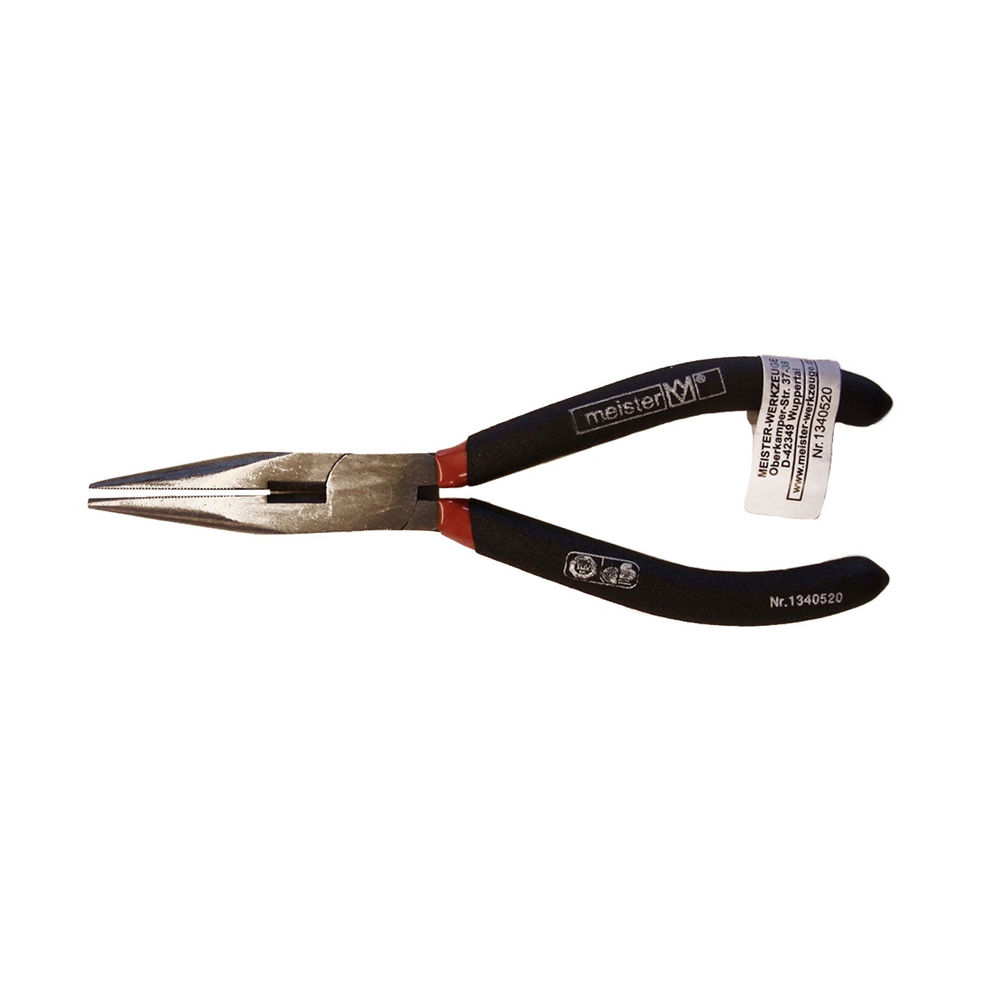 Pinzetta per elettronica becchi semitondi diritti 150 mm.