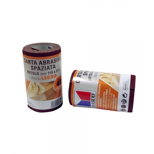Rotolo carta abrasiva per legno grana 180
