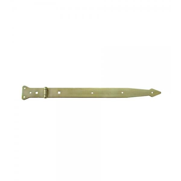 Bandella a cerniera, leggera 200 x 35 x 2,5 mm. - zincato giallo