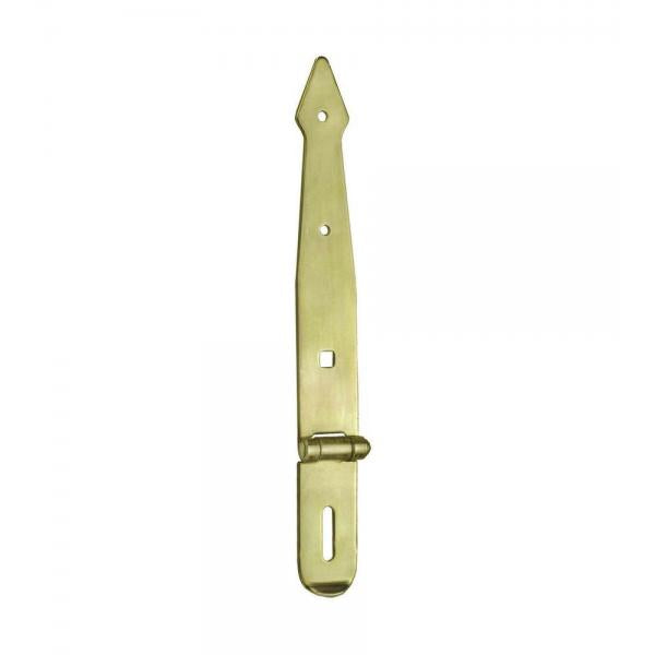 Piastra portalucchetto snodata 200 x 35 x 3,0 mm. - zincato giallo