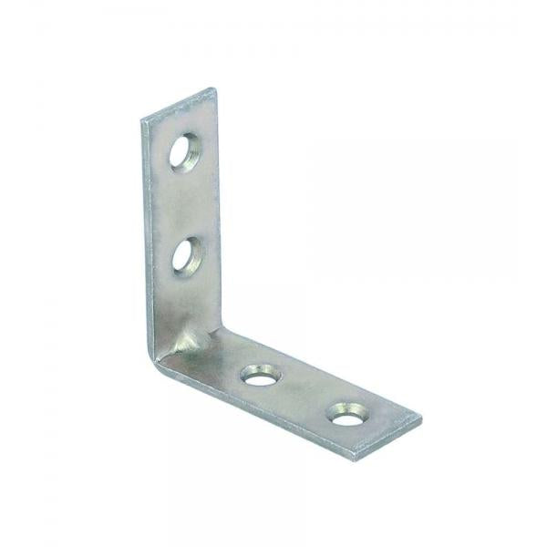 Lastrine di giunzione ad angolo 20 x 20 mm. - zincate - 20 pz.