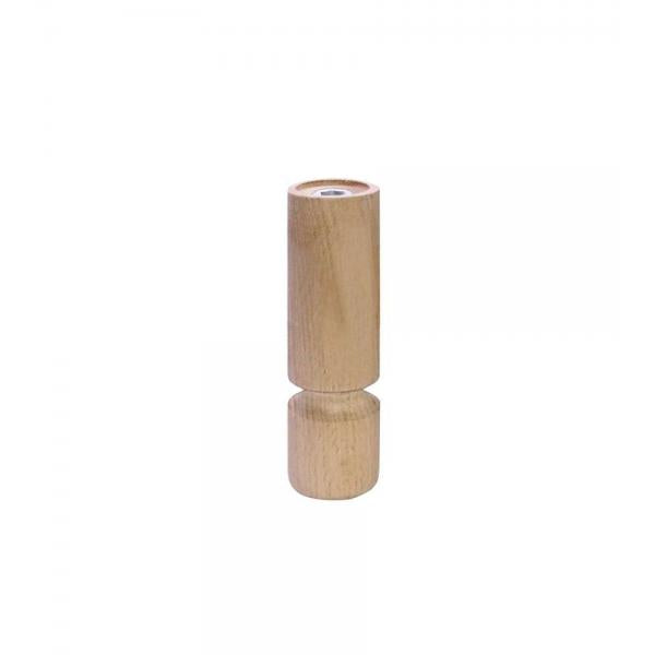 Piede in legno serie "Birillo" - 40 - H.180 mm. - grezzo