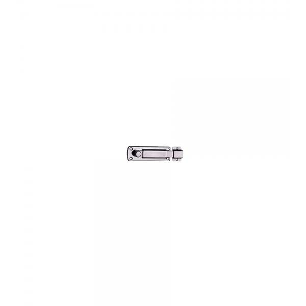 Catenaccio Inox con pomolo e riscontro 80 x 27 mm. - 1 pz.