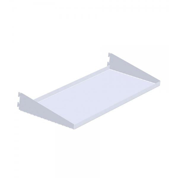 Ripiani multiuso, reversibili, con reggimensole integrate - bianco - 2 pz.