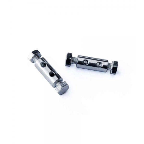 Morsetto serracavi 3 mm in ferro zincato 2 viti in testa 4 pz.