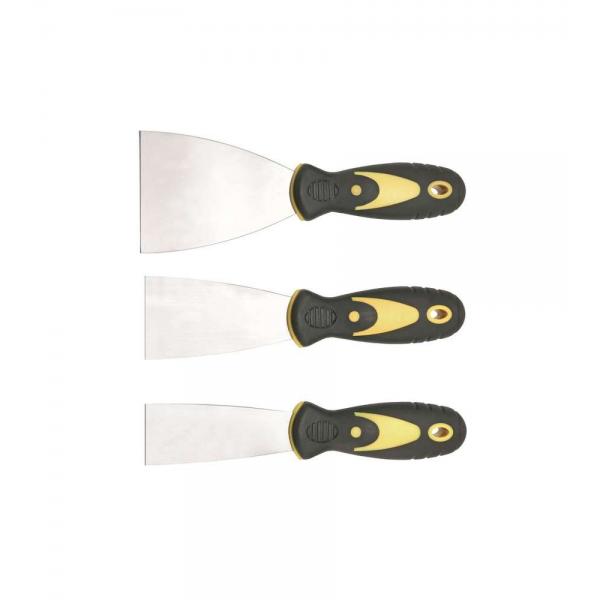 Set spatole in acciaio INOX 3 pz.