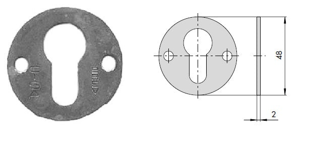 CISA 06075-00 BORCHIA TONDA ACC.ZINC.X SERR. FERRO