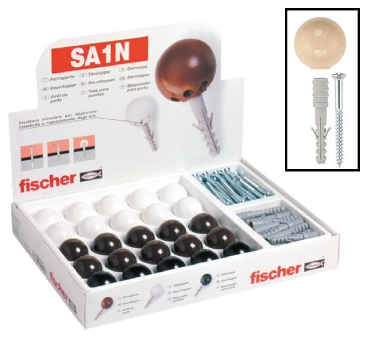 PARACOLPI FERMAPORTA SA 1N FISCHER CONF.25 PZ. COL.ASS. ART