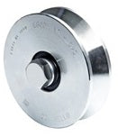 COM ART.305 RUOTA GOLA A V 2 CUSCINETTI MM.100