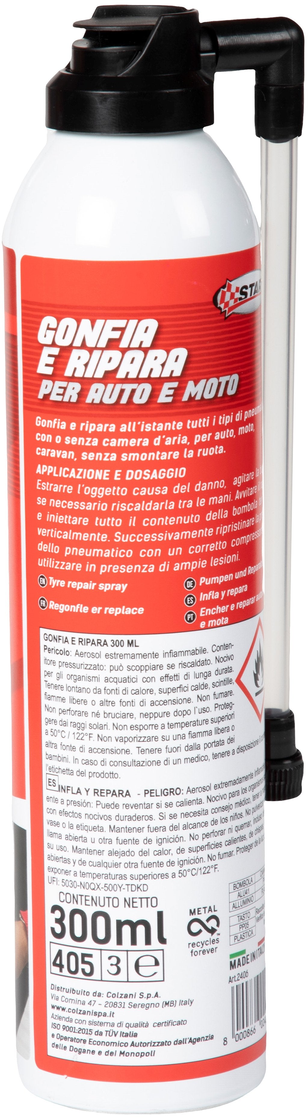 START Gonfia e ripara auto moto istantaneo manutenzione ed emergenza Originale