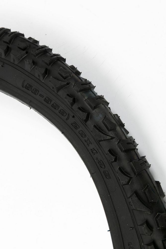 Copertura nera per ruota bici MTB copertone 26 pollici x 1,95