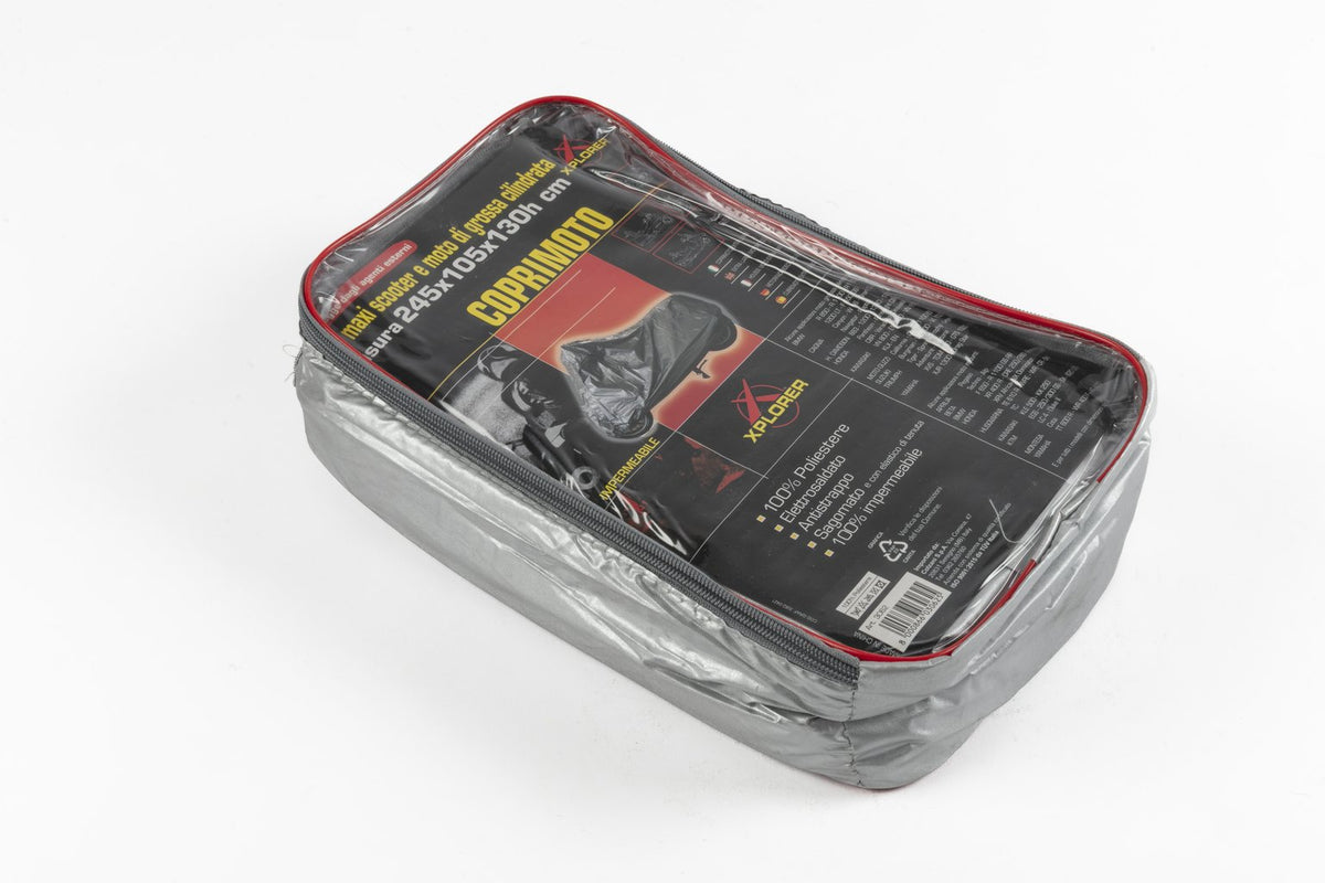 Xplorer Coprimoto Silver Extra Large XL Impermeabile Per Moto E Scooter