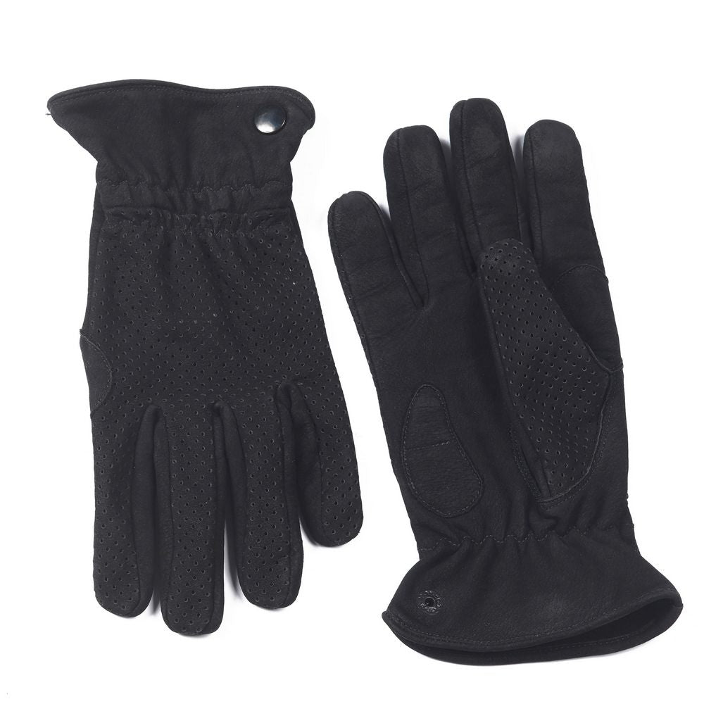 Light coppia di guanti moto in pelle scamosciata taglia L