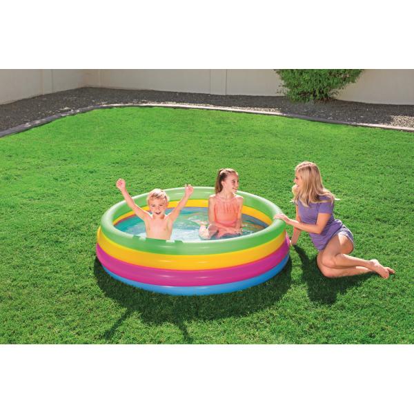 PISCINA GONF. TONDA BW 4 ANELLI CM.157 H.46 ARCOBALENO 51117