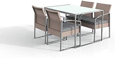 Garden Friend Set pranzo Bilbao Colore white Washed (1 tavolo 4 poltrone)